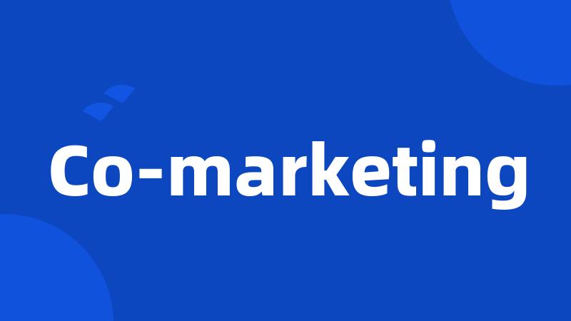 Co-marketing