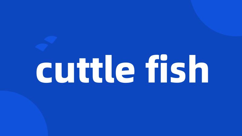 cuttle fish