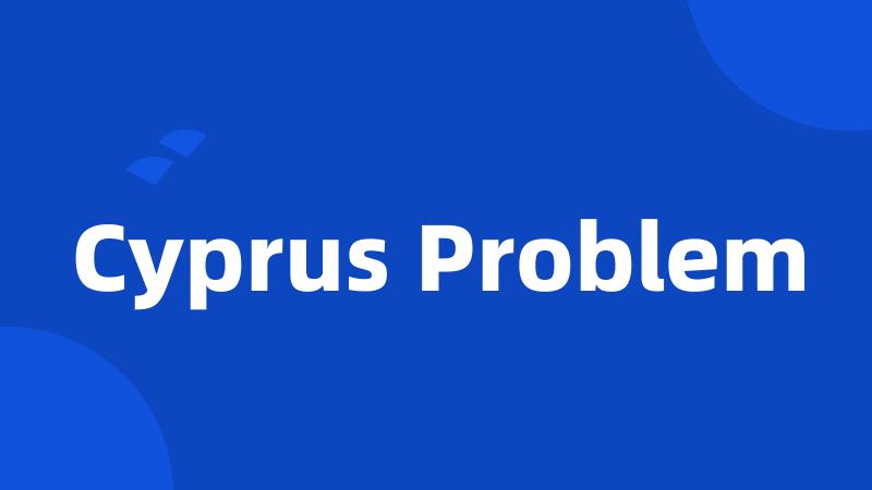 Cyprus Problem