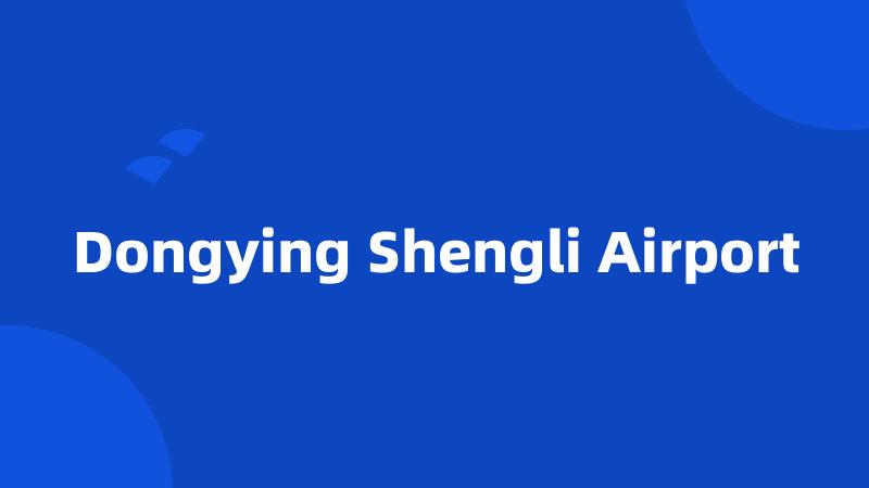 Dongying Shengli Airport