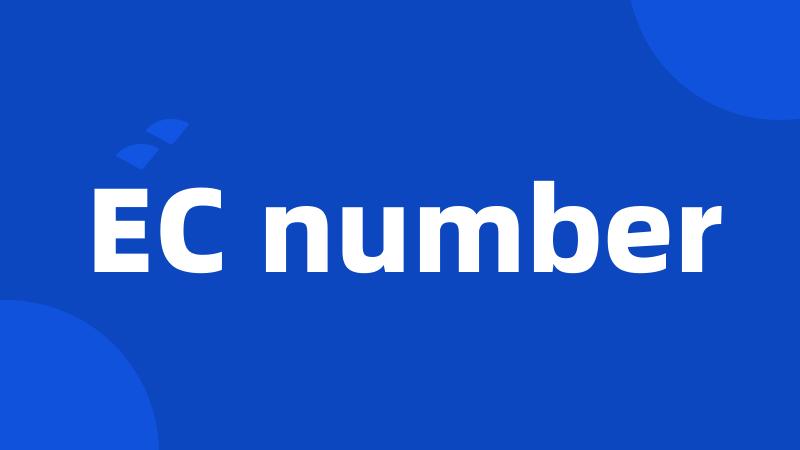 EC number