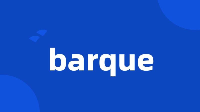 barque