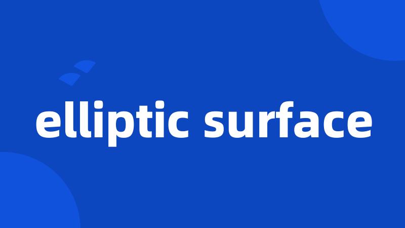 elliptic surface