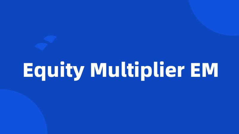 Equity Multiplier EM