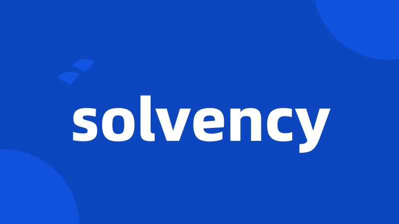 solvency