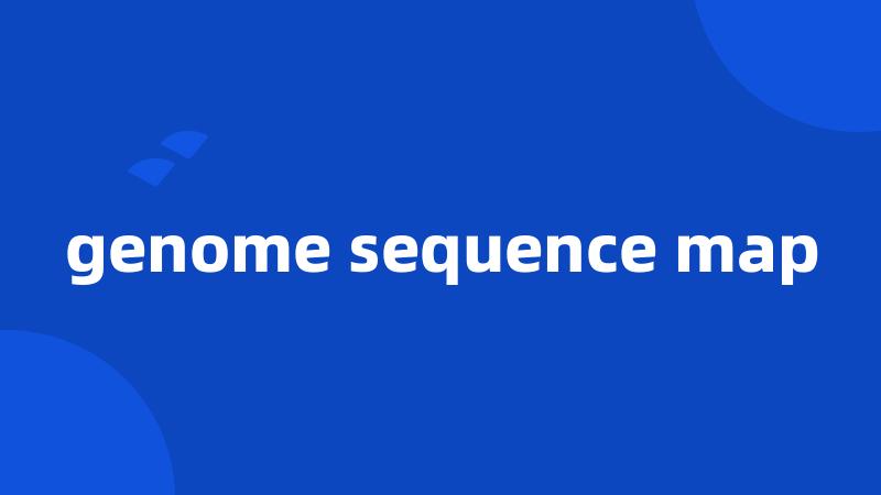 genome sequence map