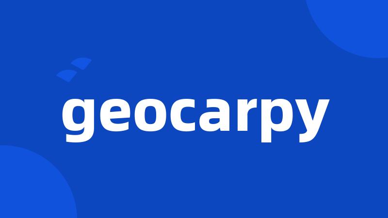 geocarpy