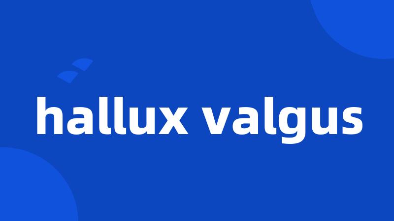 hallux valgus