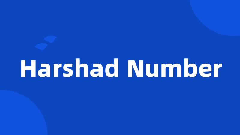 Harshad Number