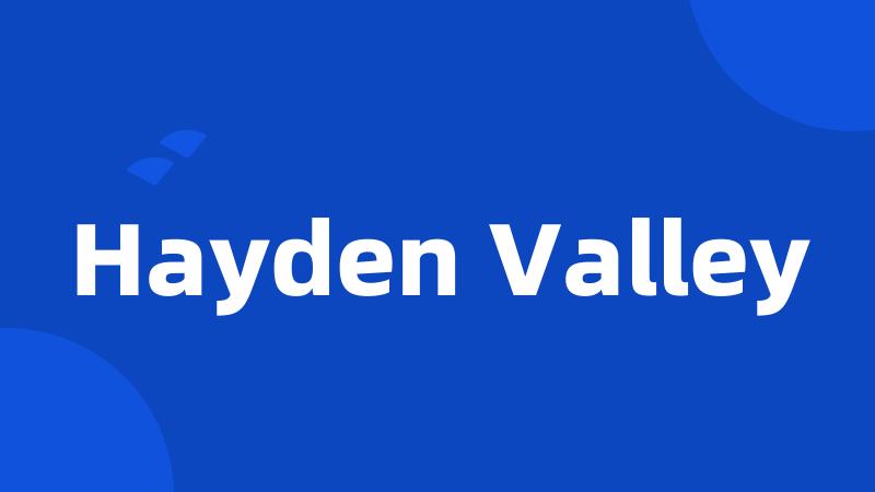 Hayden Valley