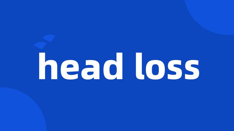 head loss