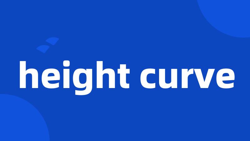 height curve