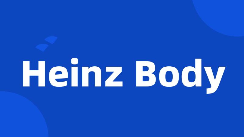 Heinz Body