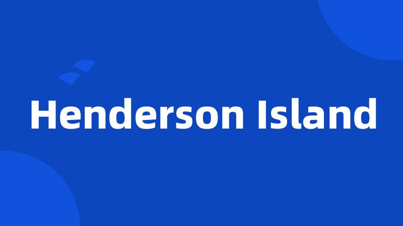 Henderson Island