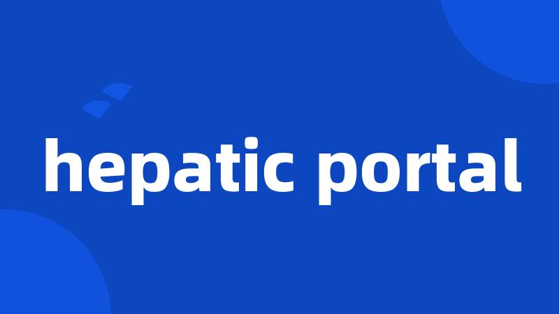 hepatic portal