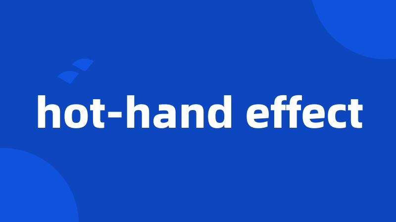 hot-hand effect