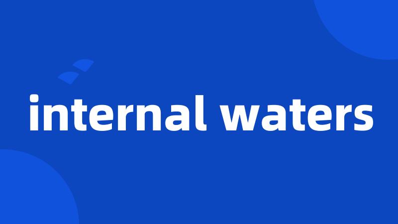 internal waters