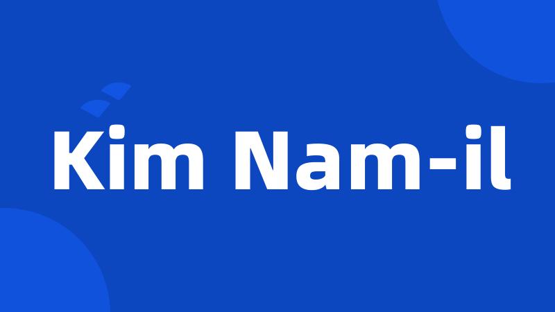 Kim Nam-il