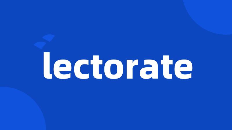 lectorate