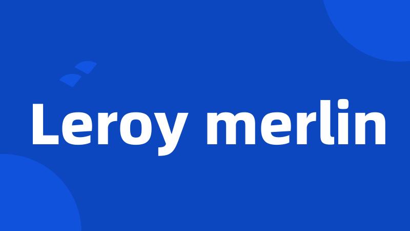 Leroy merlin