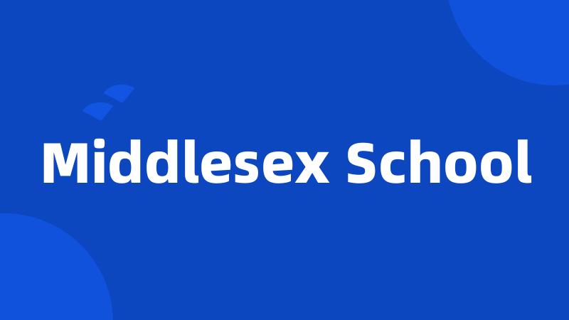 Middlesex School