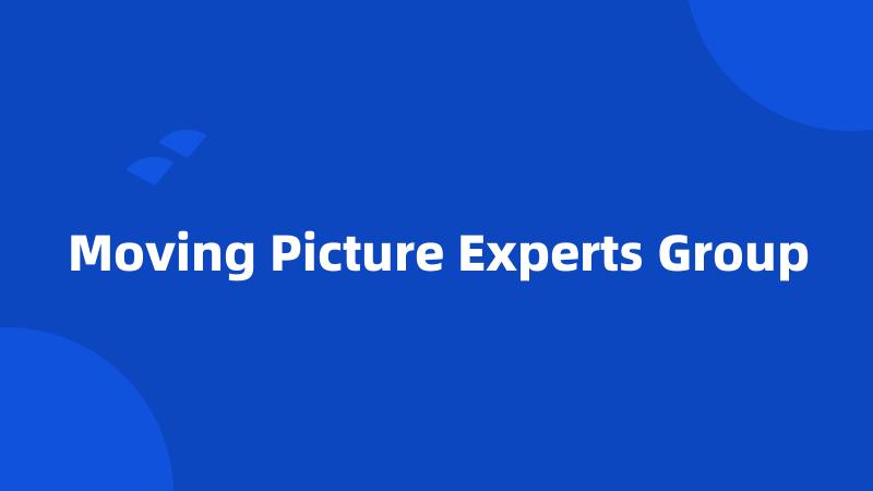 Moving Picture Experts Group