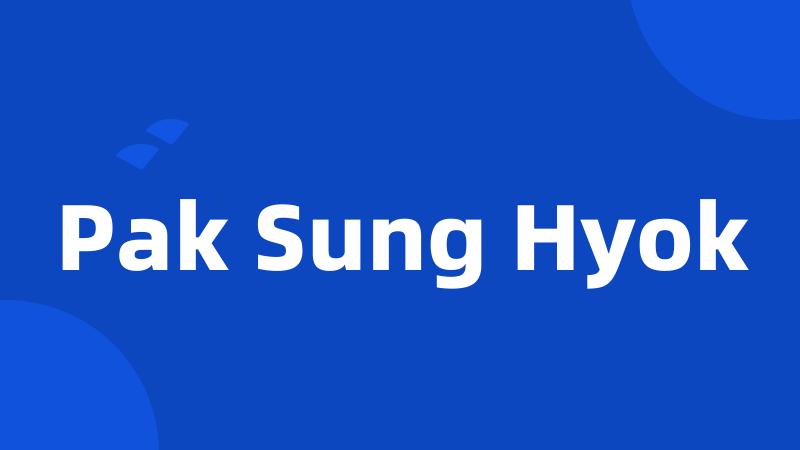 Pak Sung Hyok