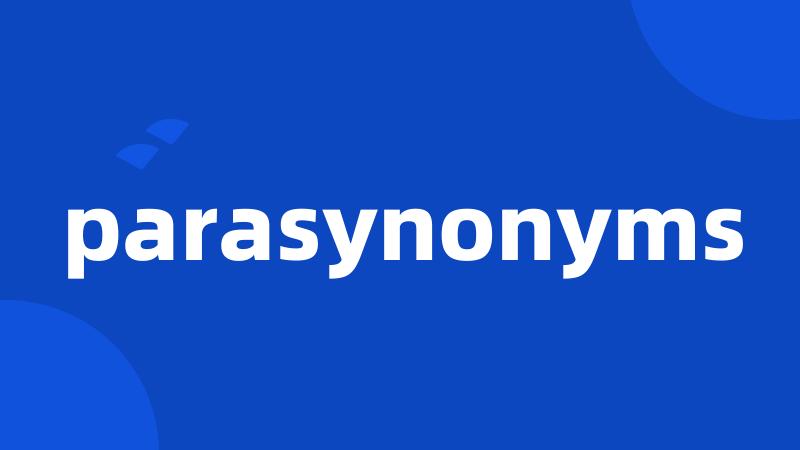 parasynonyms