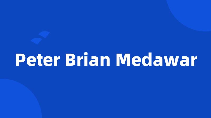 Peter Brian Medawar