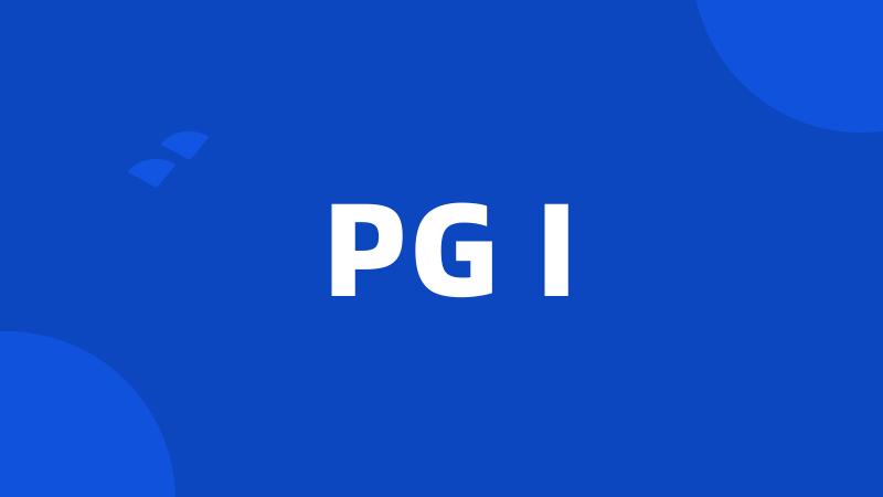 PG I