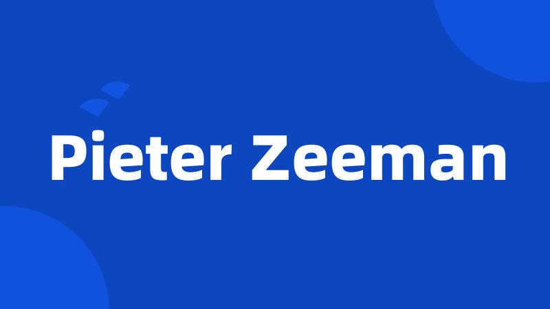 Pieter Zeeman