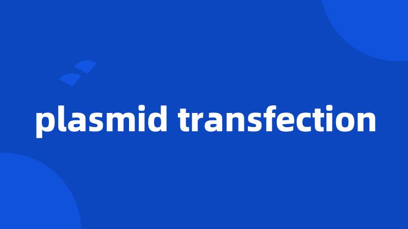 plasmid transfection