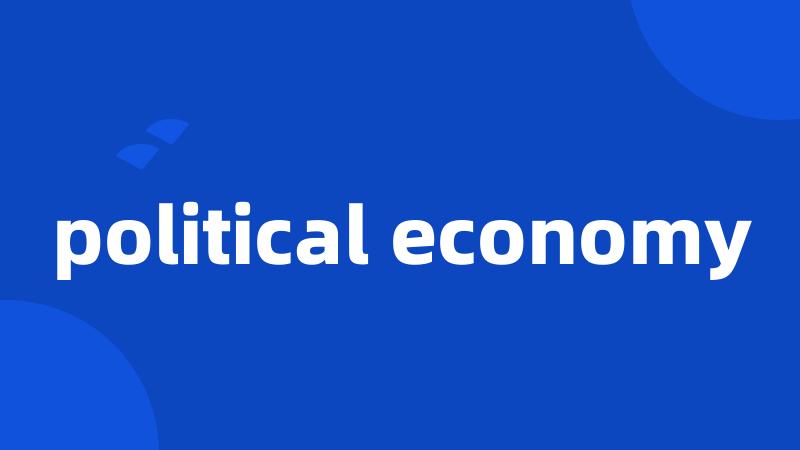 political economy