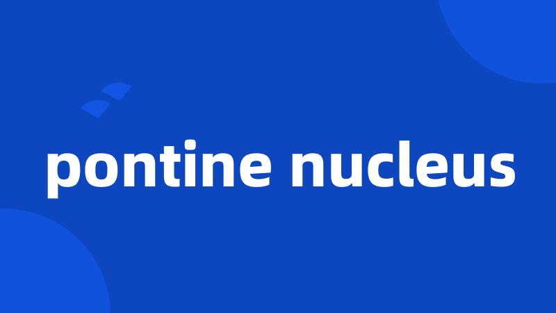 pontine nucleus