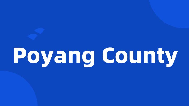 Poyang County