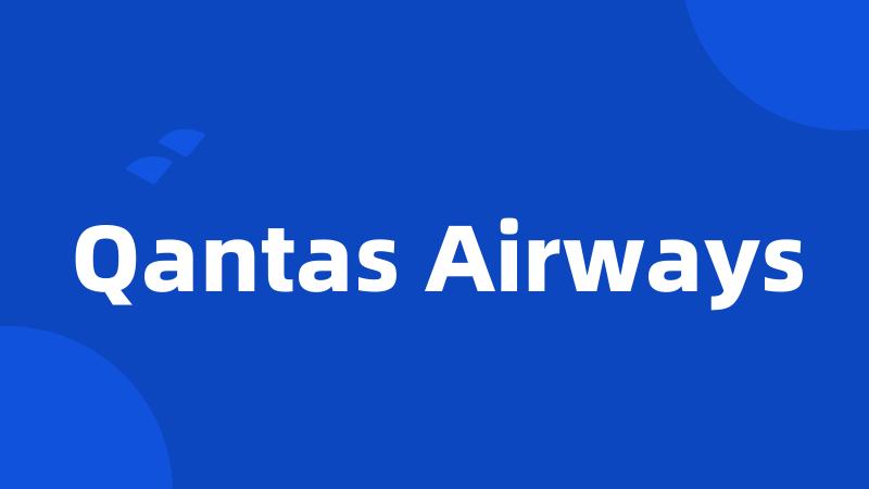 Qantas Airways