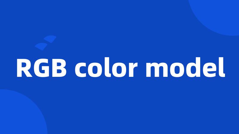 RGB color model