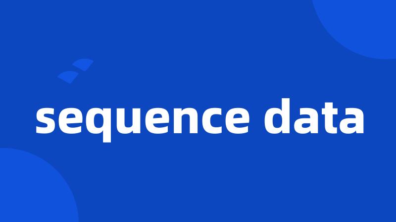 sequence data