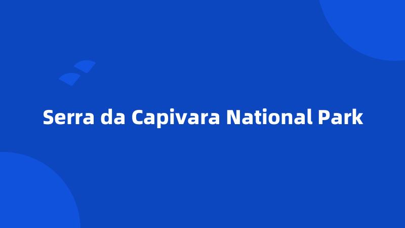 Serra da Capivara National Park