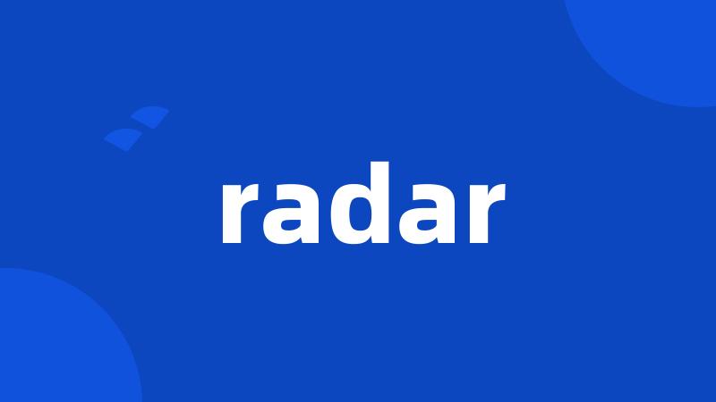 radar