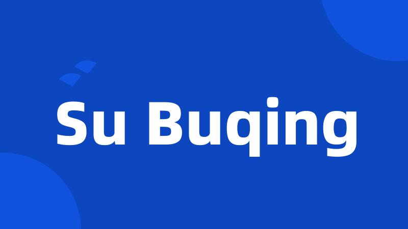 Su Buqing