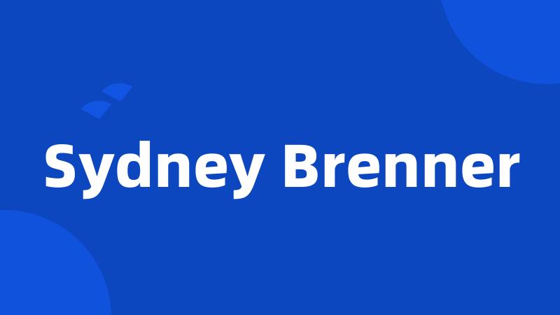 Sydney Brenner