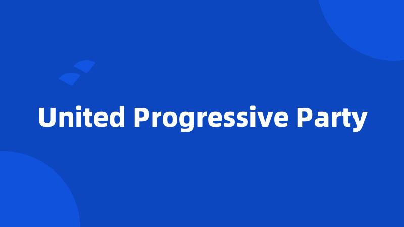 United Progressive Party