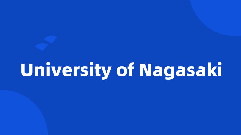 University of Nagasaki