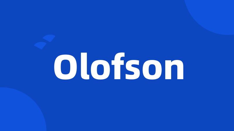 Olofson