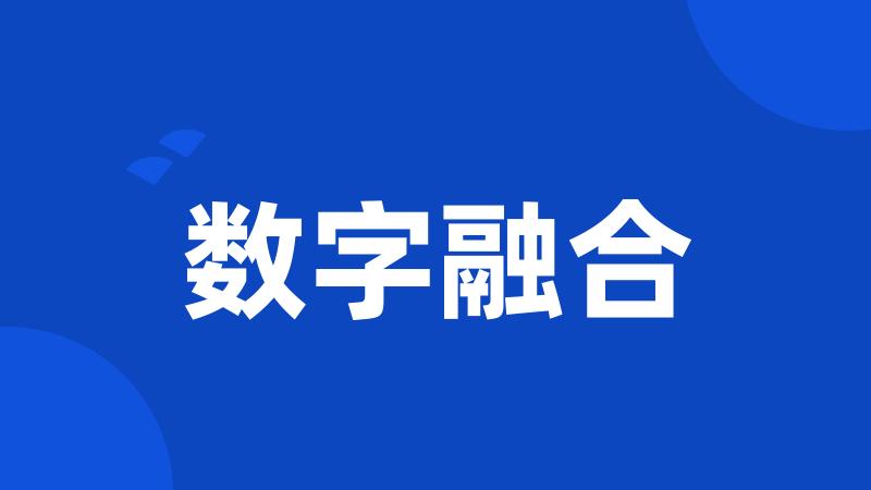 数字融合