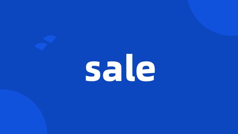 sale