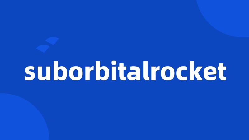 suborbitalrocket