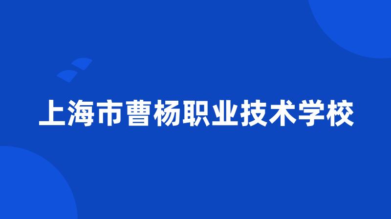 上海市曹杨职业技术学校