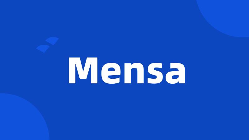 Mensa